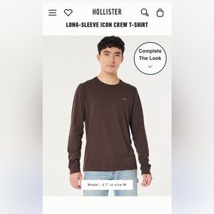 NWT size Large Hollister long sleeved shirt